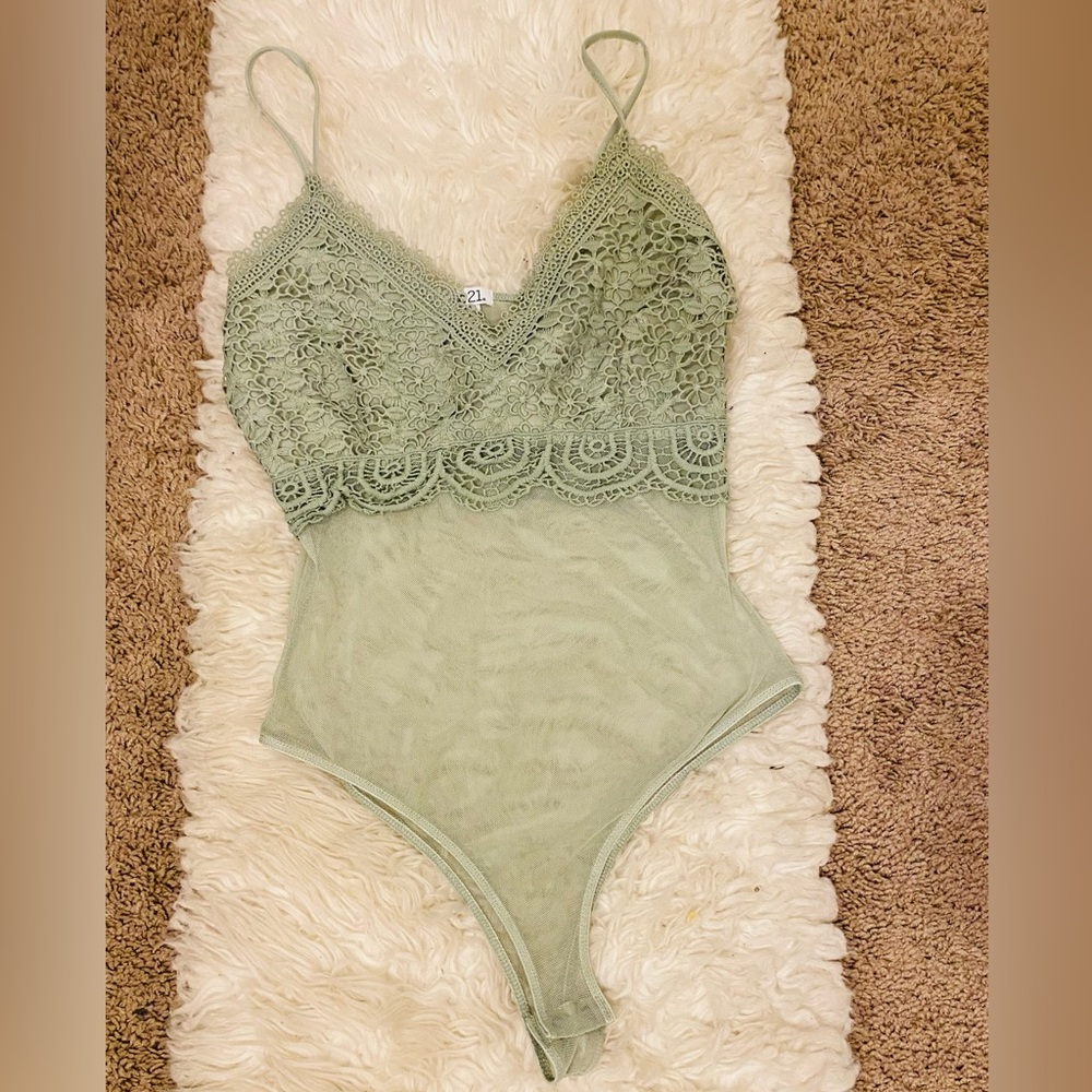 Rue 21 Sage Green Women’s Bodysuit